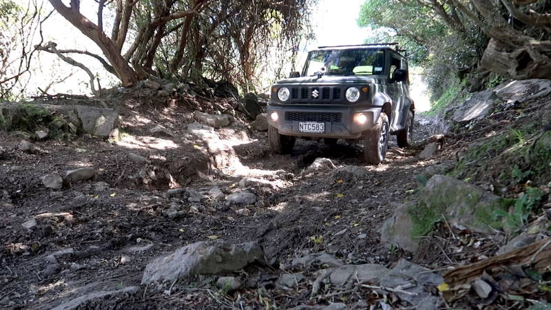 Old Le Bons Bay Track with the Jimny - Edwin in New Zealand